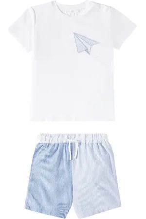 PATACHOU Cotton jersey T-shirt and shorts set