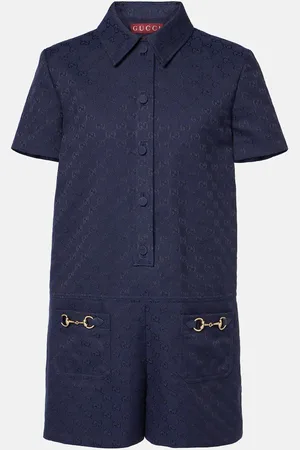 Gucci Horsebit GG Canvas romper