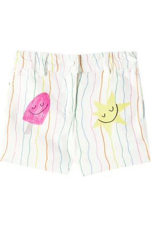 Stella McCartney Baby striped cotton shorts