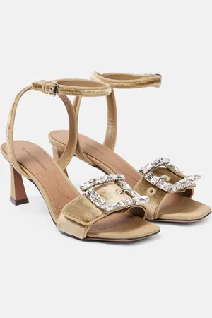Dolce & Gabbana Embellished velvet sandals