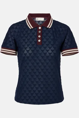Tory Burch Terry jacquard polo shirt