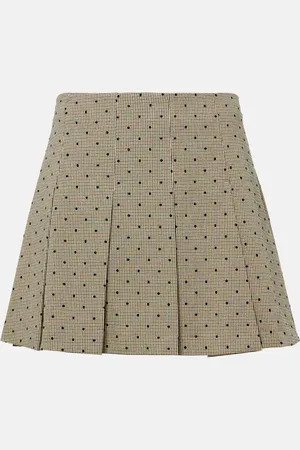 Ganni Checked miniskirt