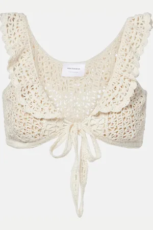 ANNA KOSTUROVA Brigitte crochet cotton top