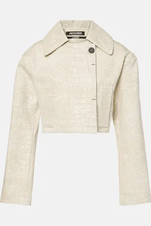 Jacquemus Marino De-NÃ®mes croc-effect denim jacket