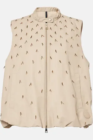 Moncler Gruilly beaded cotton-blend vest