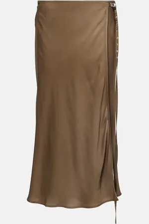 Acne Studios Satin wrap skirt
