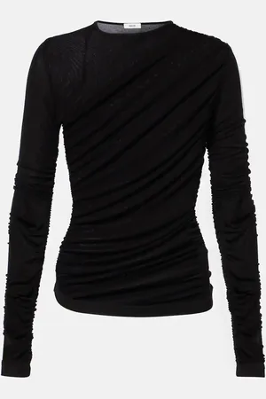 AGOLDE Tania ruched jersey top