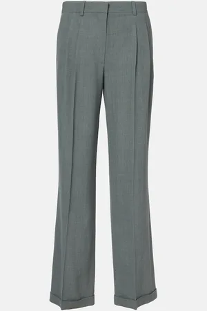 The Row Everhart wool-blend gabardine straight pants