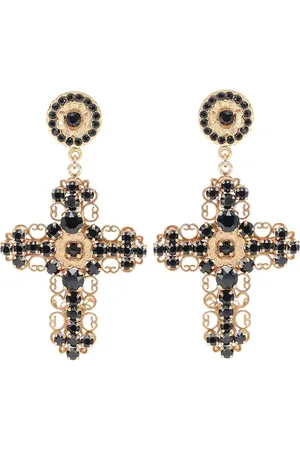 Dolce & Gabbana Crystal clip-on earrings