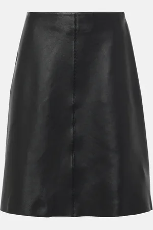 Totême Leather miniskirt