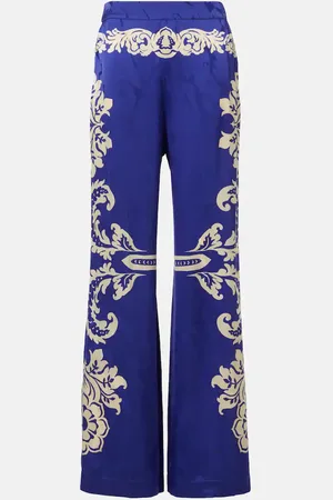 Etro Printed mid-rise straight pants