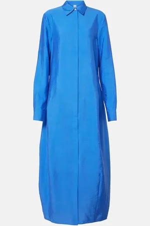 Totême Silk-blend shirt dress