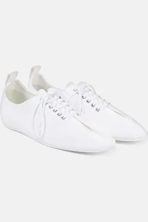 Totême Canvas lace-up flats