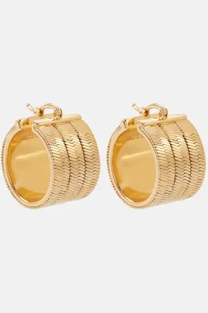 Jil Sander Small embellished hoop earrings