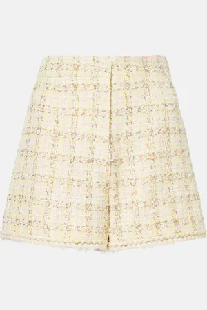 Giambattista Valli Checked cotton-blend shorts