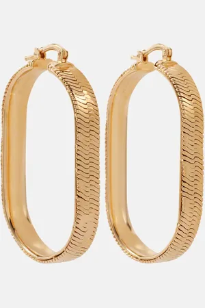 Jil Sander Embellished hoop earrings