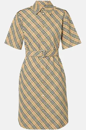 Burberry Check cotton shirt dress