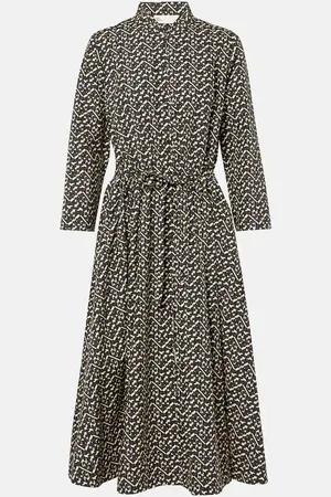 Tory Burch Printed cotton poplin shirt dress