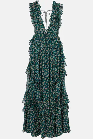 ULLA JOHNSON Florella floral silk georgette gown