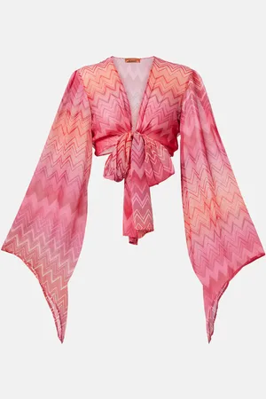 Missoni Zig Zag silk wrap top