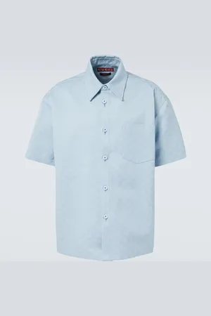 Gucci GG cotton jacquard bowling shirt