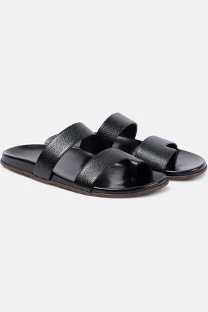 The Row Hugh leather sandals