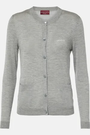 Gucci Logo cashmere and silk cardigan