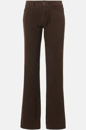 The Row Carlyl cotton corduroy straight pants