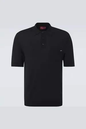 Gucci Logo wool polo shirt