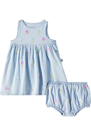 Stella McCartney Baby embroidered dress and bloomers set