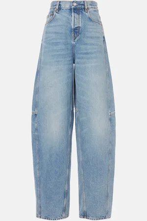 Gucci Low-rise barrel-leg jeans