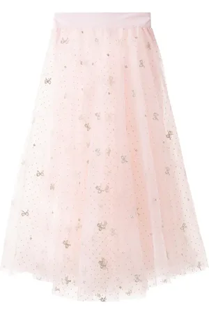 Petite Amalie Floral tulle skirt
