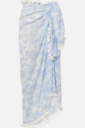Heidi Klein Paisley cotton and silk beach cover-up