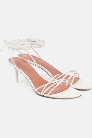 Amina Muaddi Lori 60 leather sandals