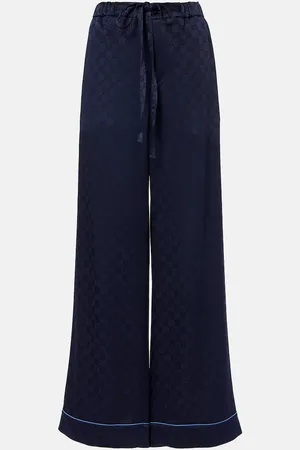 Gucci GG satin wide-leg pants