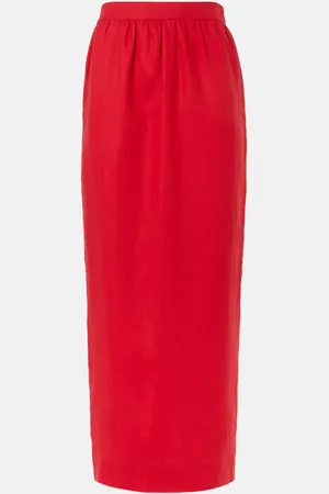 POSSE Bonnie linen pencil skirt
