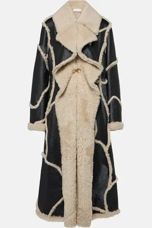 Chloé ChloÃ© Shearling and leather coat