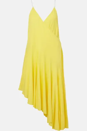 Alaïa AlaÃ¯a Asymmetric jersey slip dress