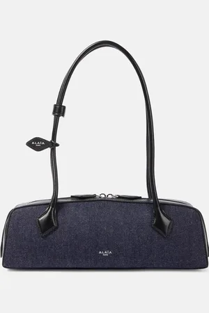 Alaïa AlaÃ¯a Le Teckel Medium denim shoulder bag