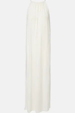 Max Mara Gathered halterneck maxi dress