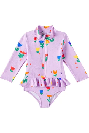 Bobo Choses Baby floral rashguard swimsuit