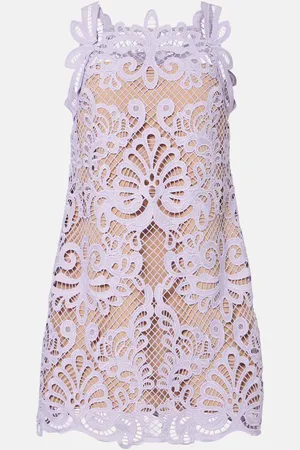 Self-Portrait Guipure lace minidress