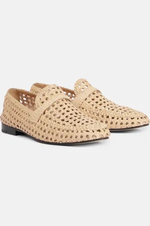 Loro Piana Leon woven leather loafers