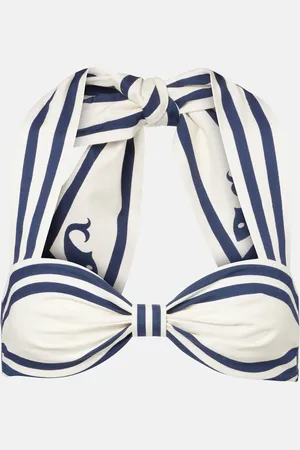 ALÉMAIS AlÃ©mais Marine striped cotton bra top