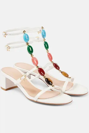 Gianvito Rossi 45 embellished leather sandals