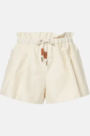 Moncler Cotton-blend twill shorts
