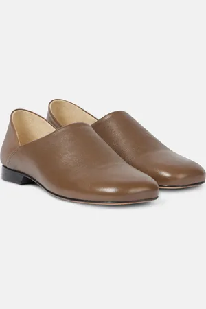LEMAIRE Convertible leather slip-on shoes