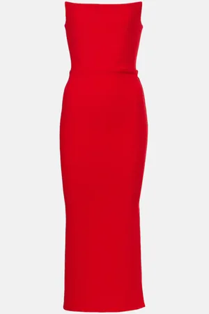 ALEX PERRY CrÃªpe corset dress