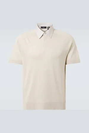 Dunhill Linen and silk polo shirt
