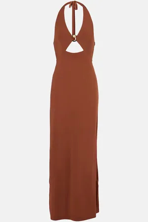 Max Mara Ghiotto halterneck cutout maxi dress